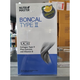 NUTRIMASTER BONCAL TYPE II บอนแคล ไทพ์ ทู คอลลาเจน ไทพ์ทู ผสมแคลเซี่ยมและวิตามินดี เป็นผงชงรสมะนาว กล่อง 10 ซอง