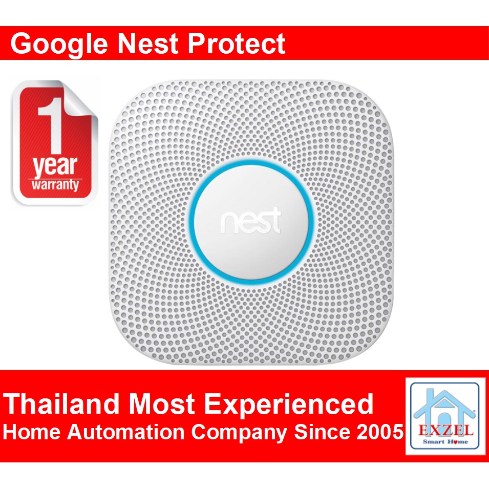 Google Nest Protect Gen 2, Smoke Detector + Carbon Monoxide Alarm, Battery, 2nd Gen | S3000BWES