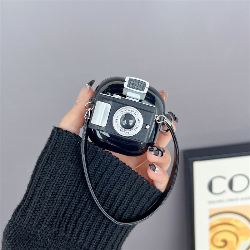 เคสป้องกันหูฟัง แบบนิ่ม ลายกล้อง 3D สําหรับ Samsung Galaxy Buds 2 2 Pro Buds Live Buds Pro Buds FE