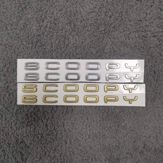 โลโก้ Honda Scoopy โลโก้รถจักรยานยนต์ดั้งเดิมสกู๊ตเตอร์ 3D การออกแบบกาวอ่อน 1 คู่