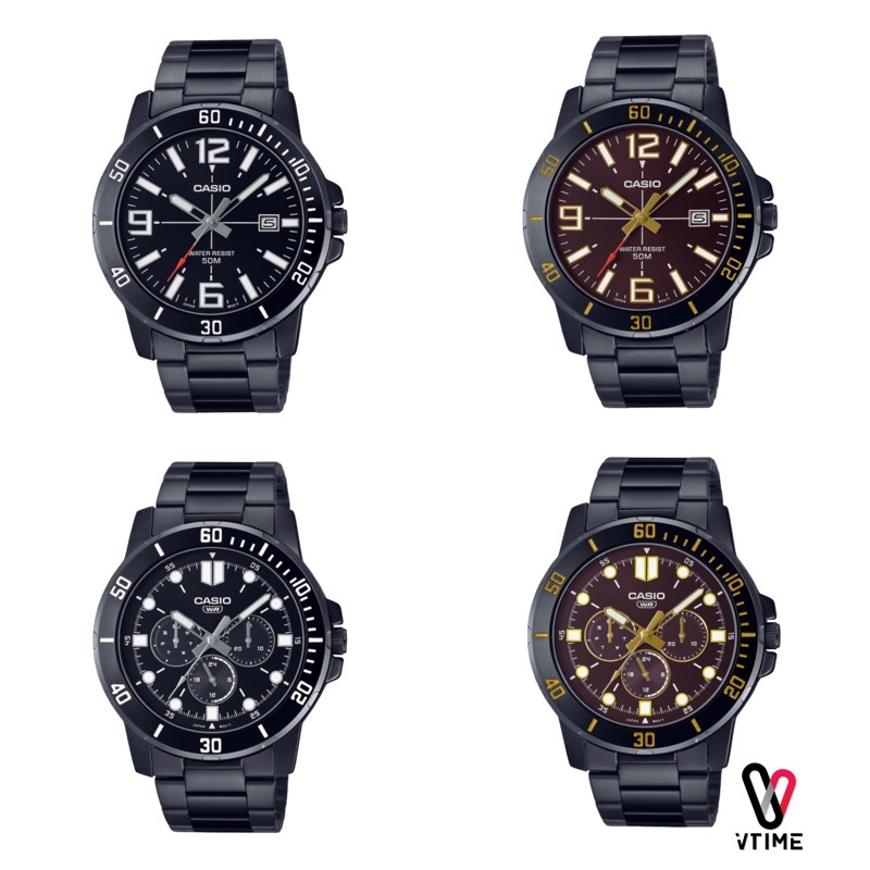 นาฬิกาข้อมือผู้ชาย CASIO รุ่น MTP-VD01B | MTP-VD300B | MTP-VD01BL | MTP-VD300BL