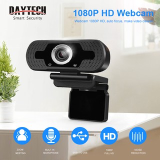 Daytech กล้องเว็บแคม กล้อง​ติด​คอม​ กล้องคอมพิวเตอร์ กล้องเว็บแคม  พับได้ ความคมชัดระดับ 1080P HD แบบเสียบ USB สำหรับ PC WB01