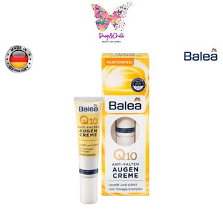 ครีมบำรุงผิวรอบดวงตา Balea Q10 Anti-Wrinkle Eye Cream 15 ml