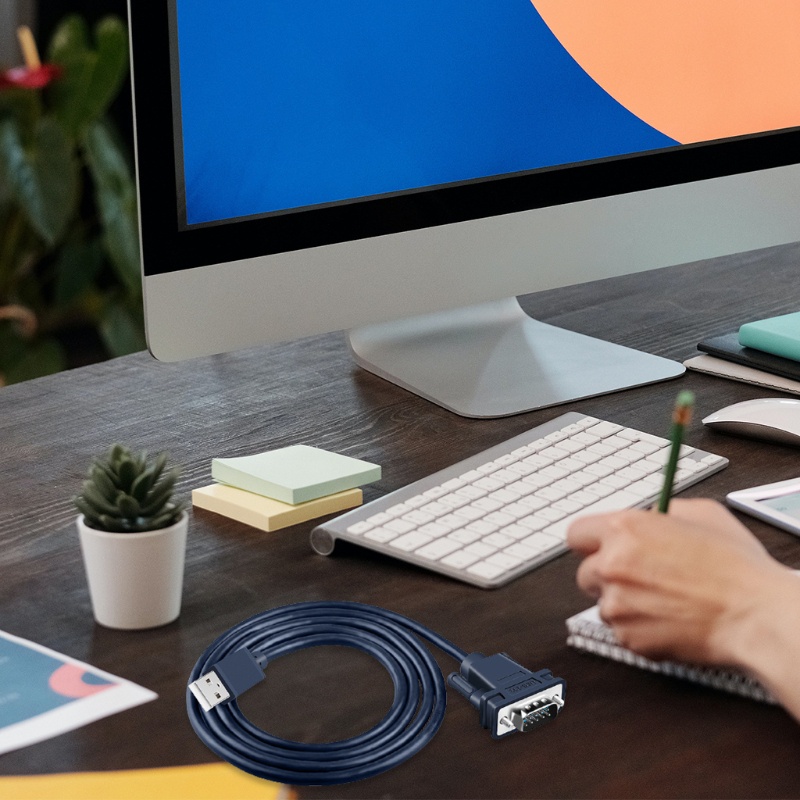 R * USB ถึง RS232 อะแดปเตอร์อนุกรม USB 2 0 ถึงชาย DB9 สายอนุกรมสําหรับ Windows 10 8 7 Vista XP 2000 