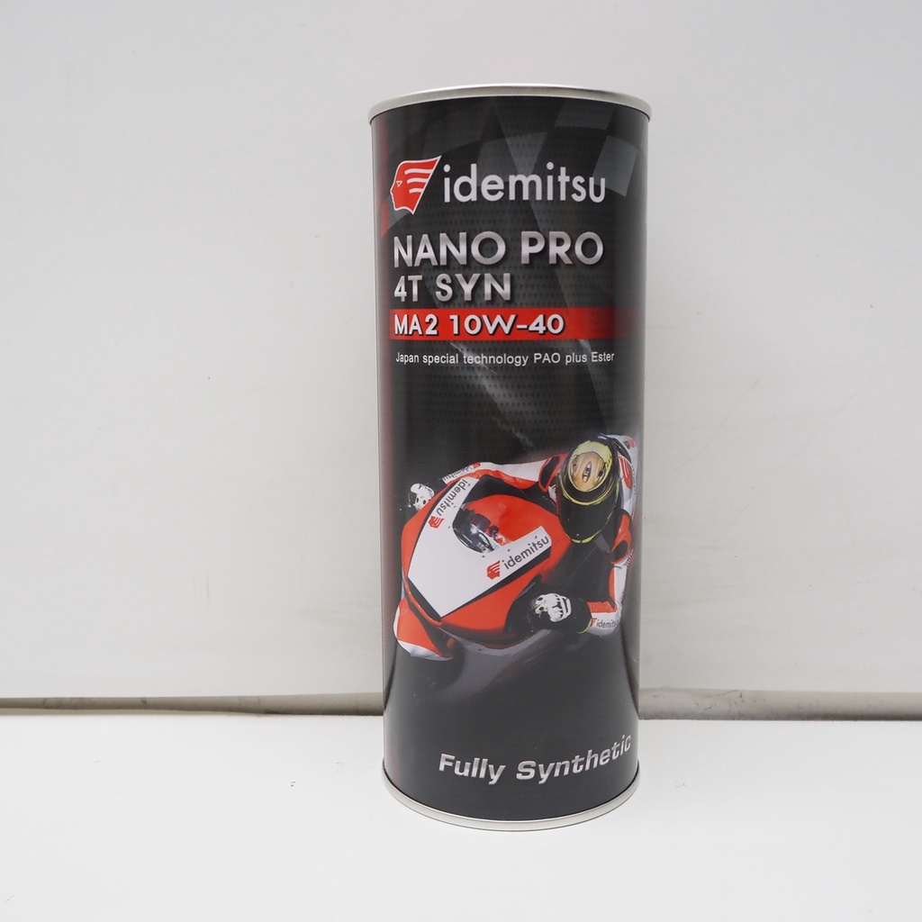 IDEMITSU NANO PRO 4T SYN MA2 10W-40 น้ำมันเครื่อง สำหรับจักรยานยนต์ น้ำมันเครื่องสังเคราะห์ ขนาด 1 ล