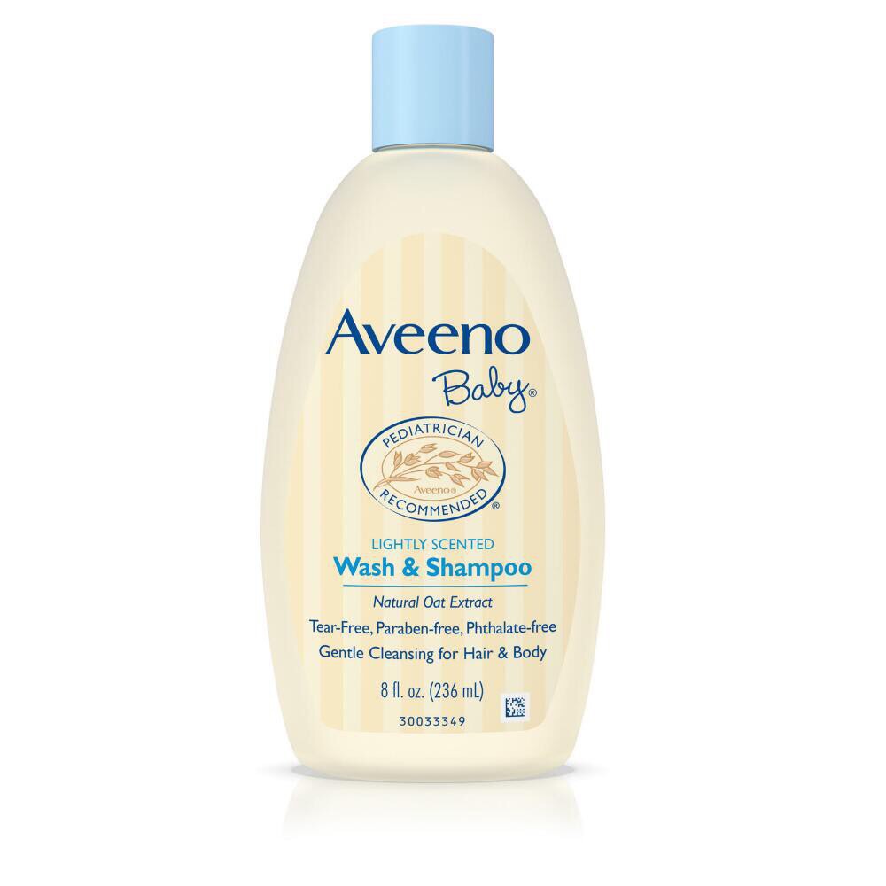 Aveeno Baby Wash &amp; Shampoo 236มล (1ขวด) สบู่เหลวอาบน้ำและสระผม