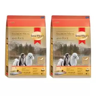 Smartheart Gold Salmon Meal and Rice Adult Small Breed [3kg x2] อาหารสุนัขโต พันธุ์เล็ก สูตรแซลมอนและข้าว