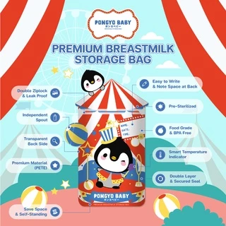 Pongyo Baby ถุงเก็บน้ำนม 3 กล่อง 5 Oz. บรรจุ 30 ถุง/กล่อง ถุงเก็บน้ำนมแม่ Breastmilk Storage Bag
