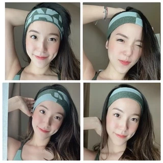Darlyn - headband ผ้าคาดหัว ผ้าโพกหัว ผ้าคาดผม แบบยืดหยุ่น ดูดซับเหงื่อ (1เส้น ใส่ได้ 4 ลาย)