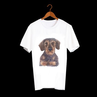 เสื้อลายหมา DDS002 dachshund เสื้อยืด เสื้อยืดลายหมา เสื้อยืดสกรีนลายหมา