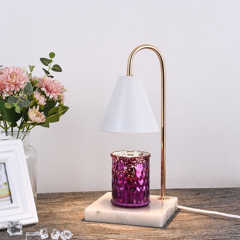 nnshop [พร้อมส่ง] Candle Warmer | ฐานหินอ่อน โคมอุ่นเทียน ไฟDimmer แถมหลอดไฟฮาโลเจนฟรี