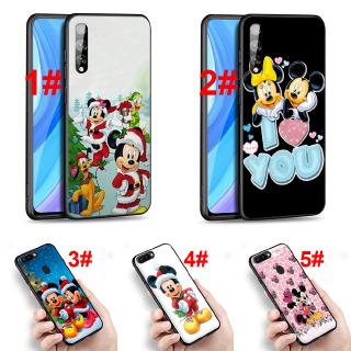 เคสโทรศัพท์ แบบซิลิโคน พิมพ์ลายมิกกี้และมินนี่ สำหรับ huawei y 6 y 7 y 9 prime p smart plus z 2018 2019