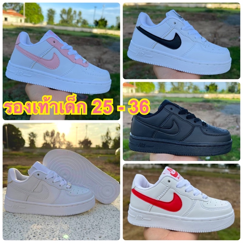 รองเท้าผ้าใบเด็กสีขาว เด็กหญิงและชาย ใส่เที่ยว ใส่ออกกำลังกาย ใส่ไปโรงเรียน