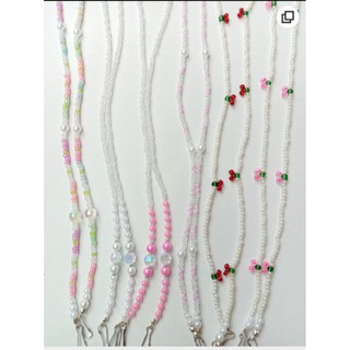 ลายมาใหม่💕สายคล้องแมส🍒สายคล้องแมสน่ารักๆ สายคล้องแมสสวยๆ  สายคล้องหน้ากาก สายห้อยแมส
