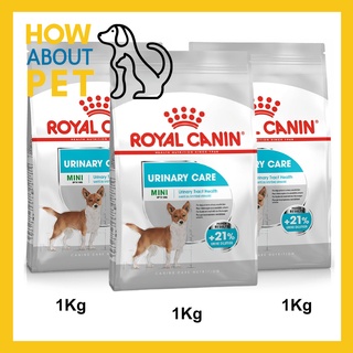 อาหารสุนัขเล็ก Royal Canin รอยัลคานิน มินิ อาหารสุนัขเม็ด ดูแลระบบทางเดินปัสสาวะ อายุ 10 เดือนขึ้นไป 1กก. (3ถุง) Urinary