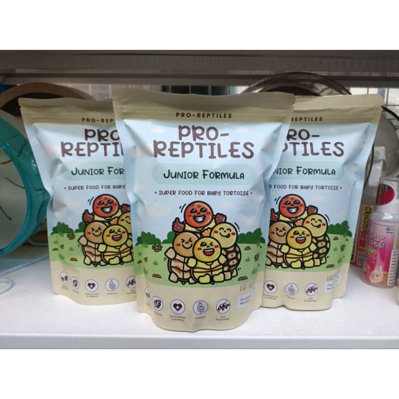 Reptile Food 180 บาท PRO-REPTILES Junior Formula 400g. อาหารเม็ดสำเร็จรูป อาหารสำหรับเต่าเด็ก-โตเต็มไว Pets