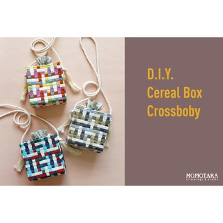 MOMOTARA D.I.Y. Cereal Box Crossbody Crosshatch