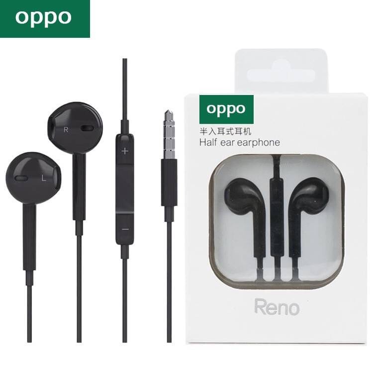 [รับประกัน 1 ปี] หูฟัง OPPO M1 คุณภาพเสียงคมชัด ช่องซ้ายและขวา เสียงแหลมและเสียงเบสที่ดี ไมโครโฟนในตัว ปลั๊ก 3.5 มม.