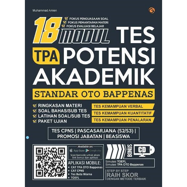 PSYCHOTEST TPA BOOK 18 TPA POTENTIAL TEST โมดูลมาตรฐาน ACADEMIC OTO BAPPENAS