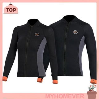 Myhome เสื้อแจ็กเก็ตดําน้ํา ผ้านีโอพรีน ขนาด 3 มม. สําหรับผู้ชาย และผู้หญิง