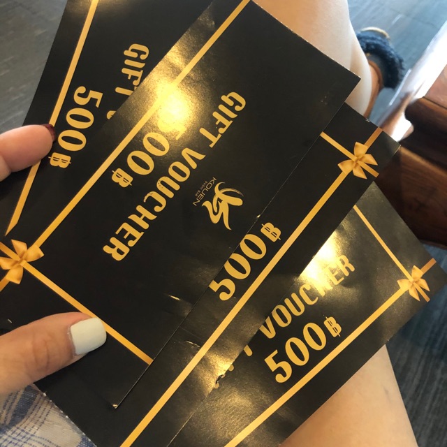 Voucher Kouen sushi อาหารญี่ปุ่น มูลค่าทั้งหมด 3000 บาท