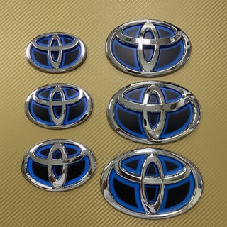 โลโก้* TOYOTA พื้นสีฟ้าไฮบริด ราคาต่อชิ้น