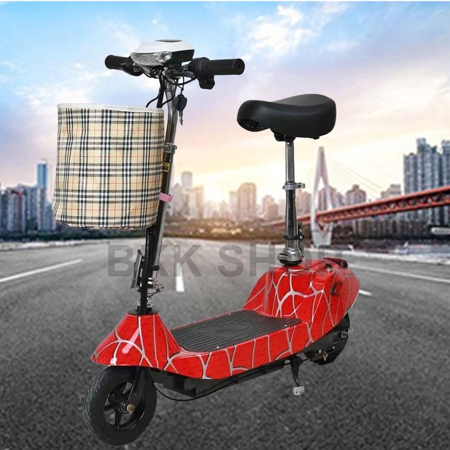 (ใหม่) สกู๊ตเตอร์ไฟฟ้า Electric Scooter 24V ไฟหน้า LED จักรยานไฟฟ้า สกูดเตอร์ไฟฟ้า E-Scooter มอเตอร์