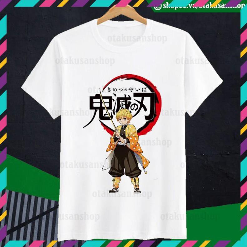 เสื้อยืดแขนสั้น Kimetsu no Yaiba Zenitsu