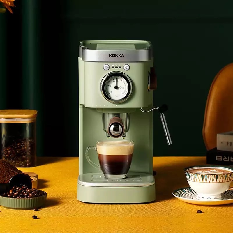 เครื่องชงกาแฟ KONKA KCF-CS1แรงดัน20บาร์ใช้ได้ทั้งกาแฟผงแคปซูลและสตรีมฟองนมได้
