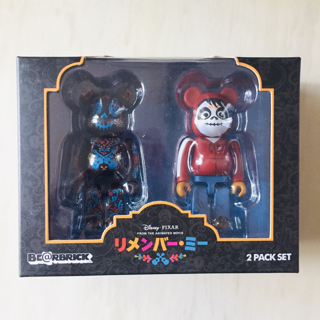 bearbrick 100% Dieney pixer from animated movie coco &amp; miguel rivera.
