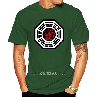 [S-5XL] เสื้อยืด พิมพ์ลายโลโก้ Dharma Initiative ทรงสลิมฟิต หลายสี สําหรับผู้ชาย 2022