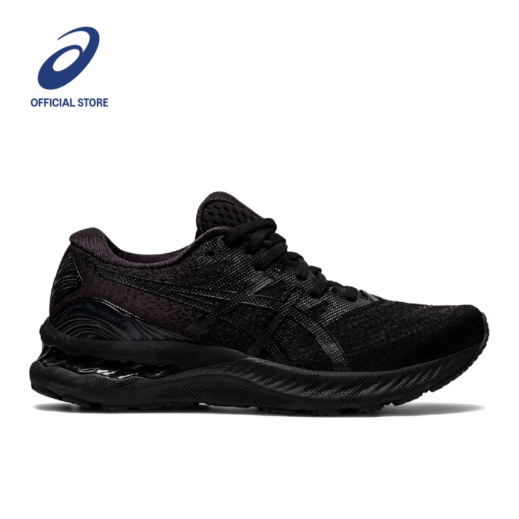 ASICS : 1012A885.002 GEL-NIMBUS 23 WOMEN RUNNING ผู้หญิง รองเท้าวิ่ง ของแท้  BLACK/BLACK