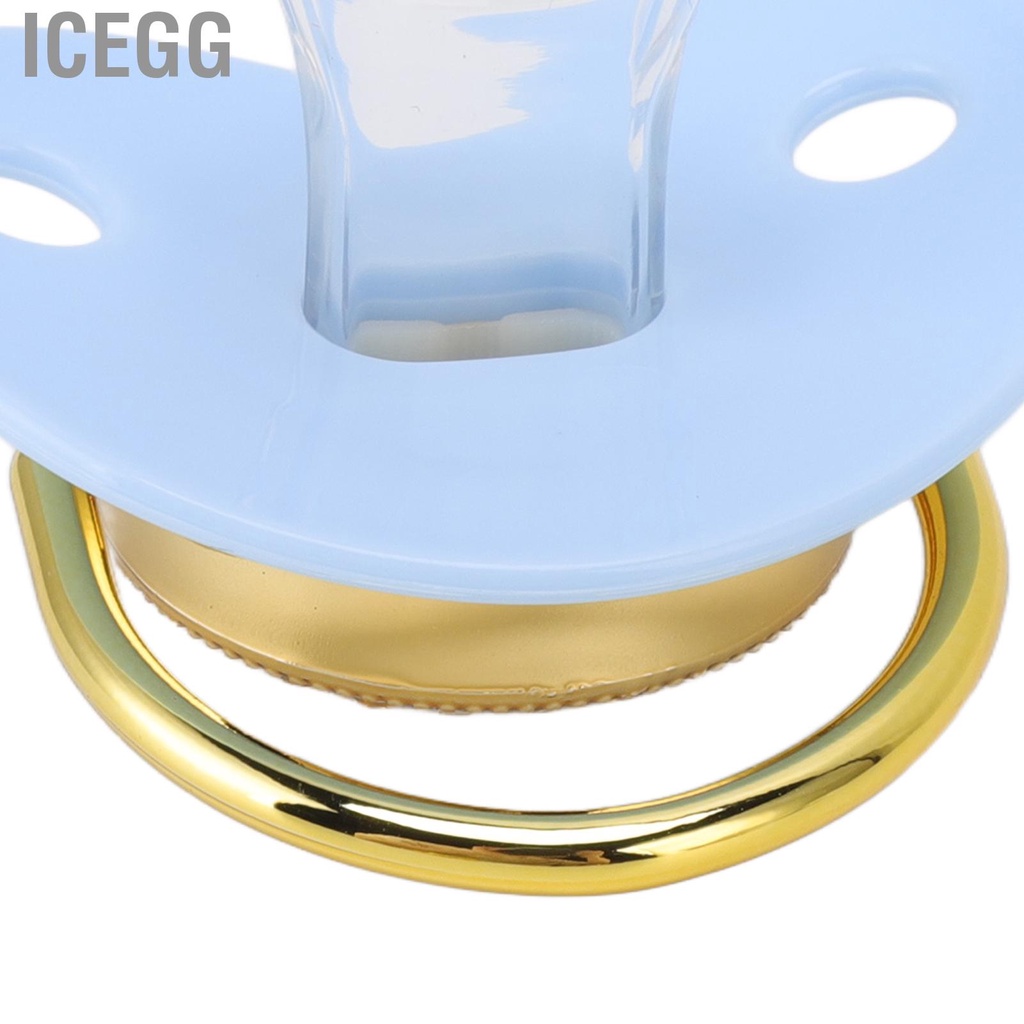 Icegg Baby Soother Pacifier BPA Free Sturdy Silicone for Jaw
