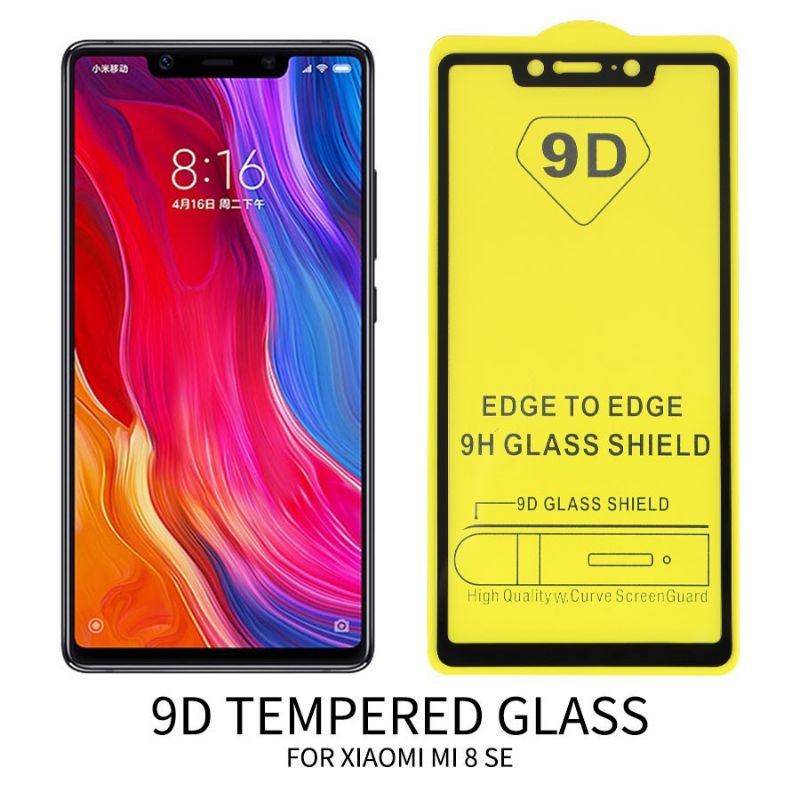 XIAOMI MI8 SE 9D TEMPERED GLASS PREMIUM 9D FULL SCREEN GLASS