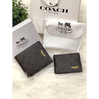 กระเป๋าสตางค์ Coach Men’s Signature Wallet แท้💯