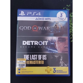 เกมส์ ps4 God of war และ detroit มือ2 ของแท้ มี 2 เกมส์ใน 1 กล่อง