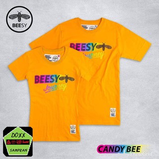 beesy เสื้อคอกลม  ชาย หญิง  รุ่น Candy bee สีเหลือง