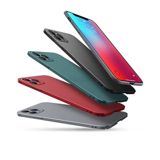 หรูหรา Matte กันกระแทก Hard PC สําหรับ iPhone 16 15 Pro Max 13 12 11 Pro MAX XR XS Max 8 7 Plus 14 Plus 15 Plus 14 Pro Max 12 13 Pro Max 16 Pro Max Simple Ultra Thin ฝาหลัง