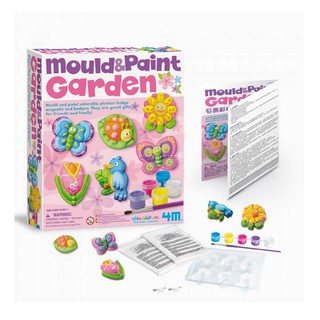 4M ชุดของเล่นแม่พิมพ์สวนดอกไม้Mould &amp; Paint – Garden