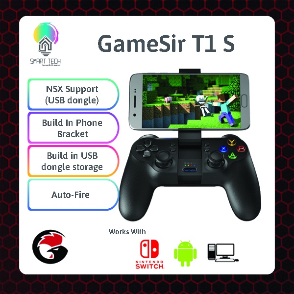 GameSir T1S / Bluetooth / 2.4 Ghz/ NINTENDO SWITCH NS/ USB Emulator/ Windows/สมาร์ททีวี/Android/Play