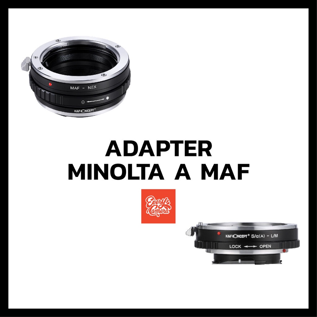 MINOLTA A Mount Lens to Sony E LEICA M K&F Concept Lens Mount Adapter