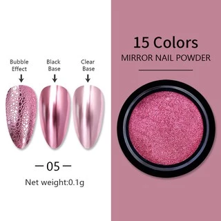 Born PRETTY ผงกลิตเตอร์ สีทอง แชมเปญ สีเงิน สีม่วง ชมพู สําหรับตกแต่งเล็บ