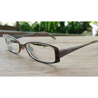 ELLEN TRACY GRENADA Eyeglasses Frame Petite size 52-16-130 mm Brown Matte color กรอแว่นของแท้มือสอง งานดีๆ วัสดุดูดี