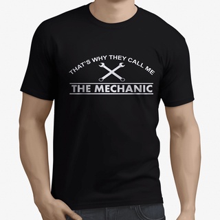 De32wew632 เสื้อยืด ผ้าฝ้าย พิมพ์ลาย Why They Call Me The Mechanic s Car Auto Motor Garage Biker POI32SDF15566 สําหรับผู