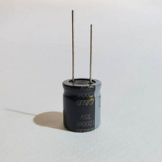 (2ชิ้น)CAPACITOR ตัวเก็บประจุ 1200UF 35V 125C ELITE 16X18MM. สีดำ