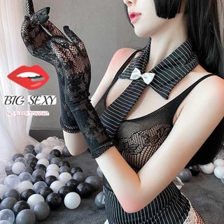ถุงมือ ผ้าลูกไม้ซีทรู พร้อมส่ง ดำ ขาว S-203 ราคาส่ง