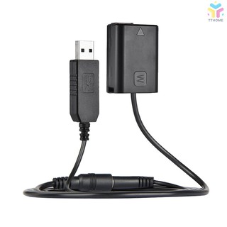 อะแดปเตอร์แบตเตอรี่ t &amp; t andoer np - fw 50 dummy+dc power bank (5 v 2a) usb สําหรับ ac - pw 20