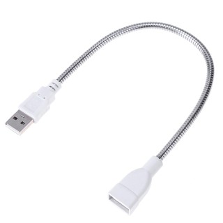 ✩สายUsb Male To Female อะแดปเตอร์ขยายมีไฟ Led สายเคเบิ้ลโลหะยืดหยุ่น