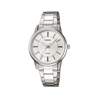 Casio นาฬิกาข้อมือผู้หญิง สายสเตนเลส สีเงิน รุ่น LTP-1303D-7AVDF,LTP-1303D-7A,LTP-1303D