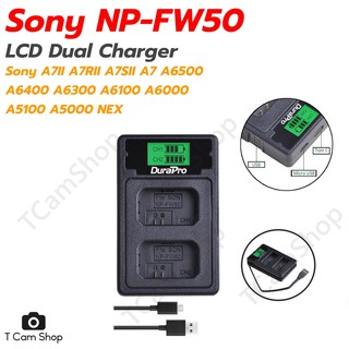 แท่นชาร์จแบตเตอรี่ NP-FW50 NPFW50 กล้องโซนี่ Dual LCD charger for Sony A5000  A5100  A6000  A6300,A6500, A7, A7II, A7RII